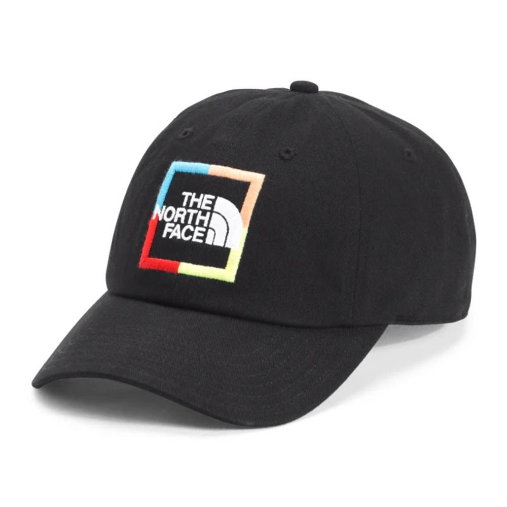 (Sold) The North Face Black Cap with Multicolor Logo
